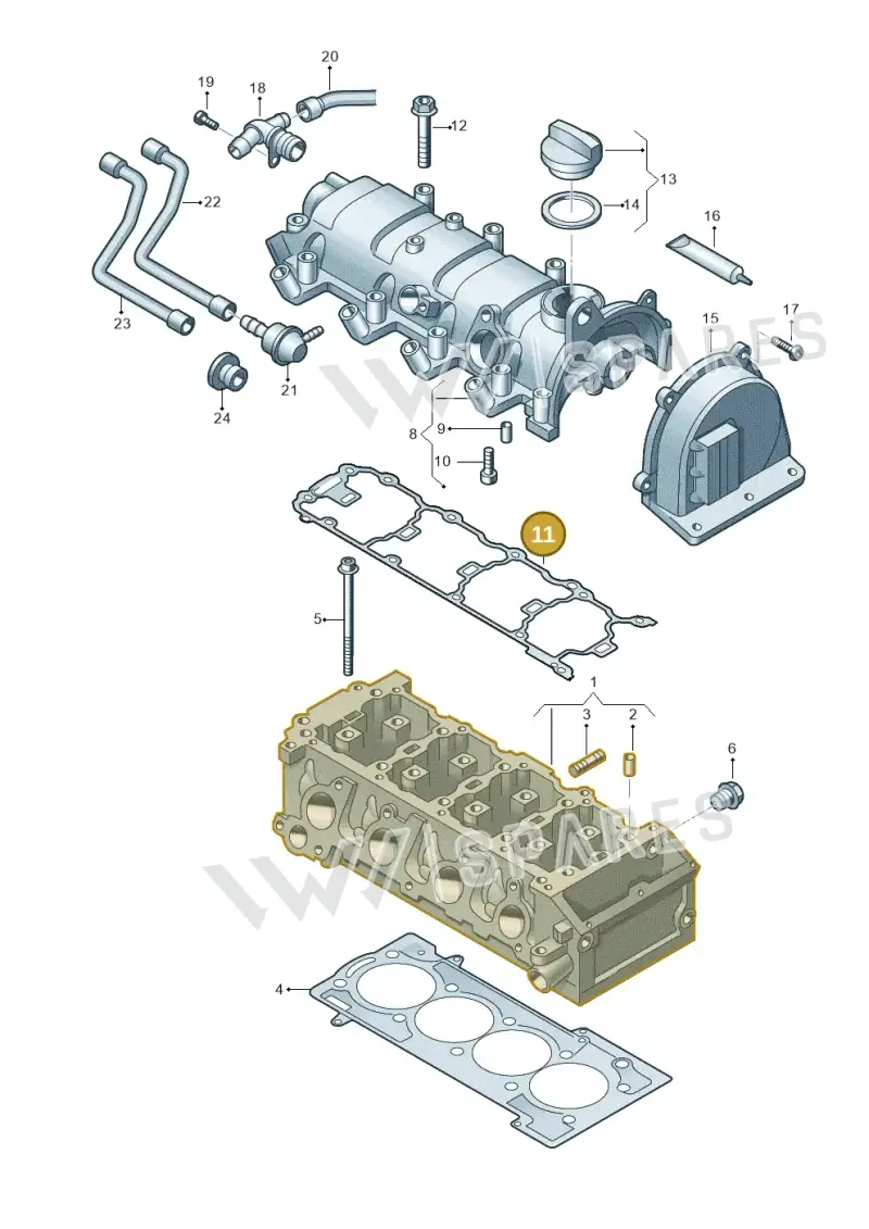 03F103483A — SEAT Altea XL Reference (2013-2013) diagram 718103410, position 11