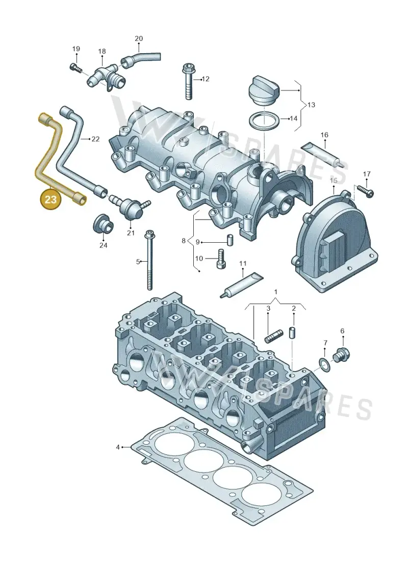 03F103560B — SEAT Toledo Reference (2012-2015) diagram 649103410, position 23