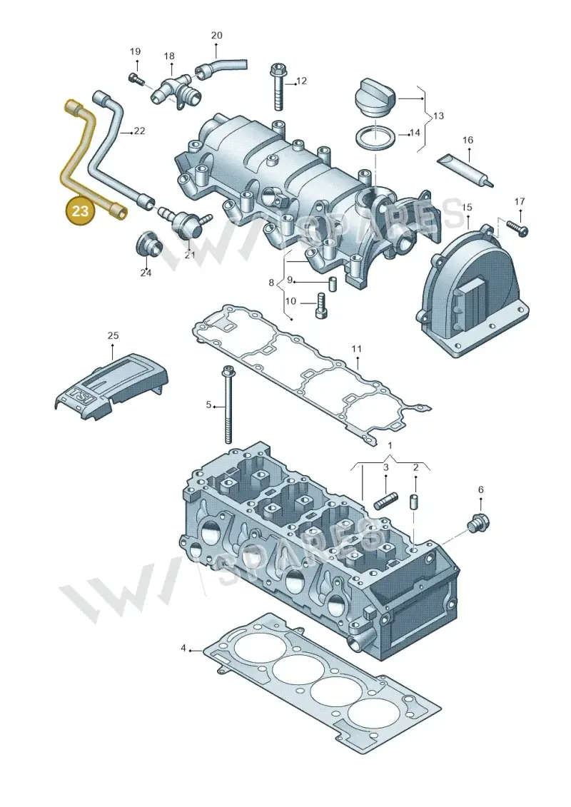 03F103560B — SEAT Ibiza Reference (2012-2012) diagram 729103410, position 23