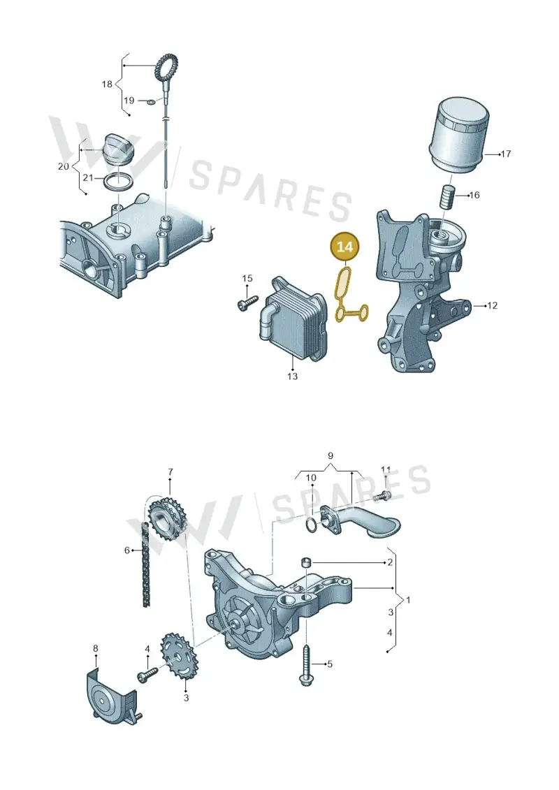 03F115111A — SEAT Altea XL Reference (2013-2013) diagram 649115010, position 14