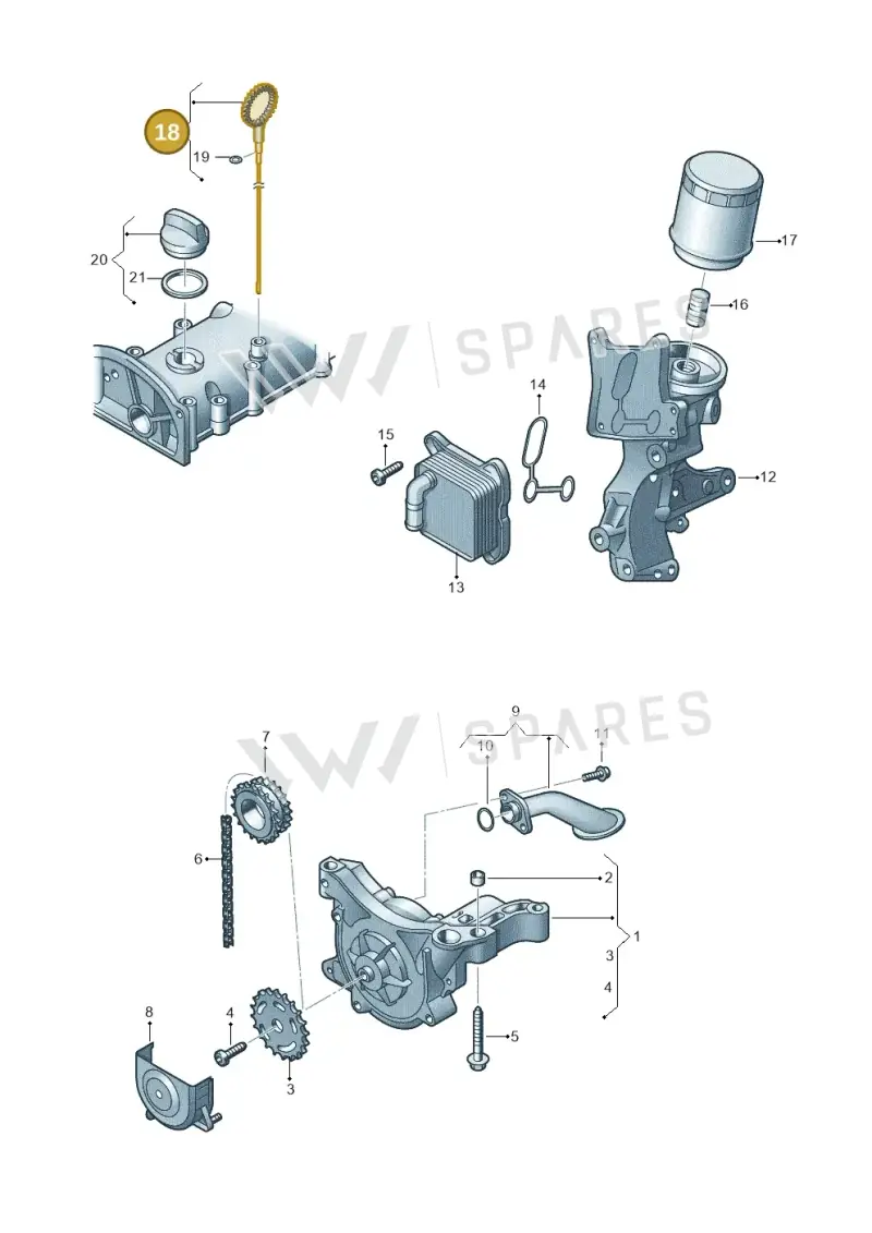 03F115611D — SEAT Altea XL Reference (2010-2013) diagram 649115010, position 18