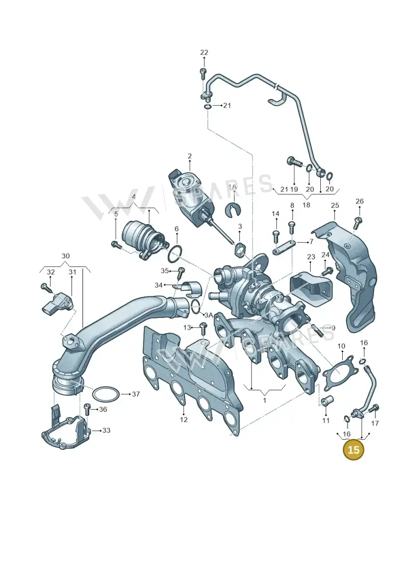 03F145735E — SEAT Ibiza Reference (2011-2012) diagram 697145400, position 15