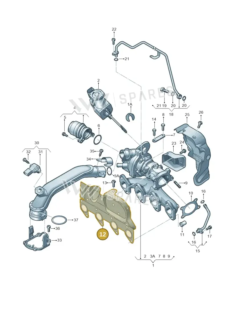 03F253041AA — SEAT Toledo Reference (2012-2015) diagram 729145500, position 12