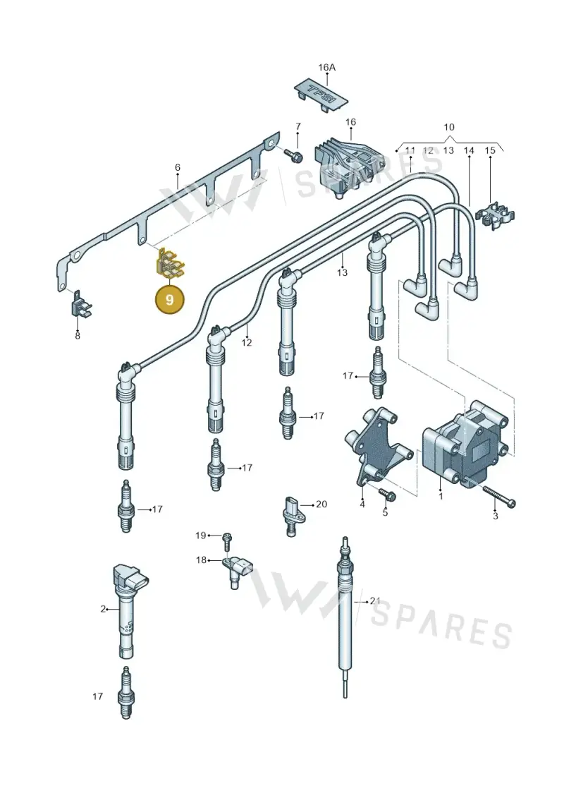 03F905471 — SEAT Ibiza Reference (2012-2012) diagram 646905000, position 9