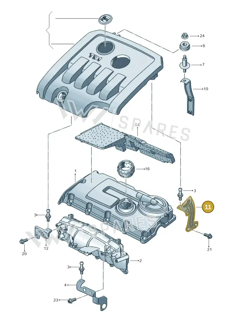 03G103369A — SEAT ALTEA                  07> (2006-) diagram 418103800, position 11