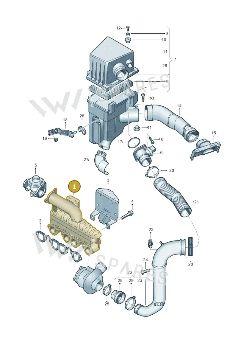 03G129713K — SEAT Ibiza Reference (2008-2011) diagram 253129300, position 1