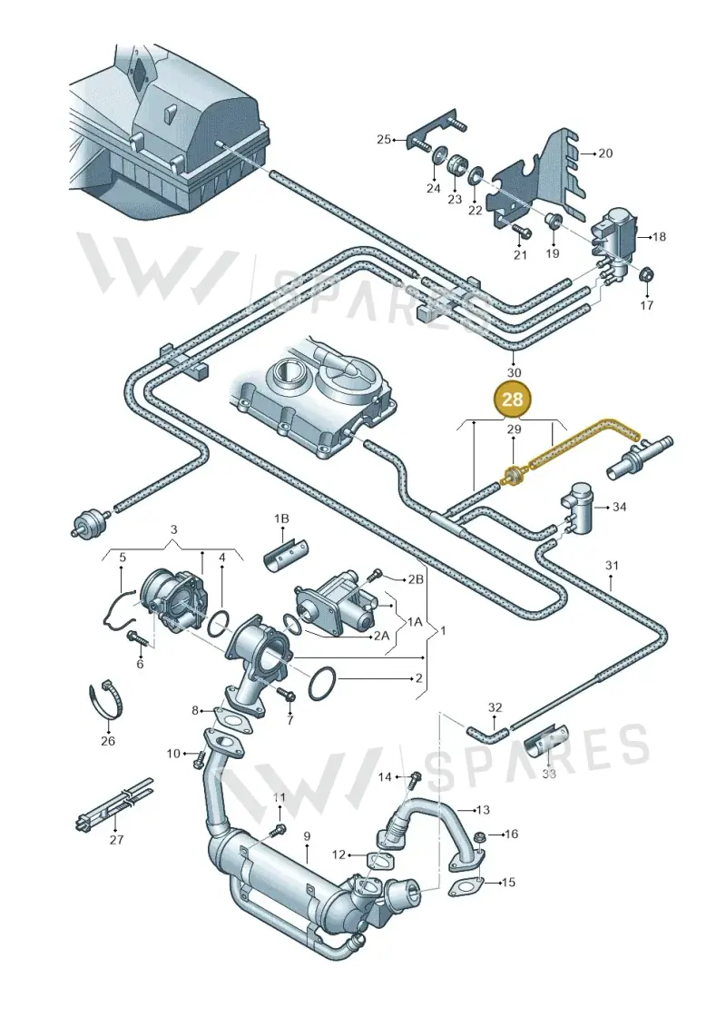 03G131055BE — SEAT Altea XL Reference (2010-2013) diagram 420131700, position 28