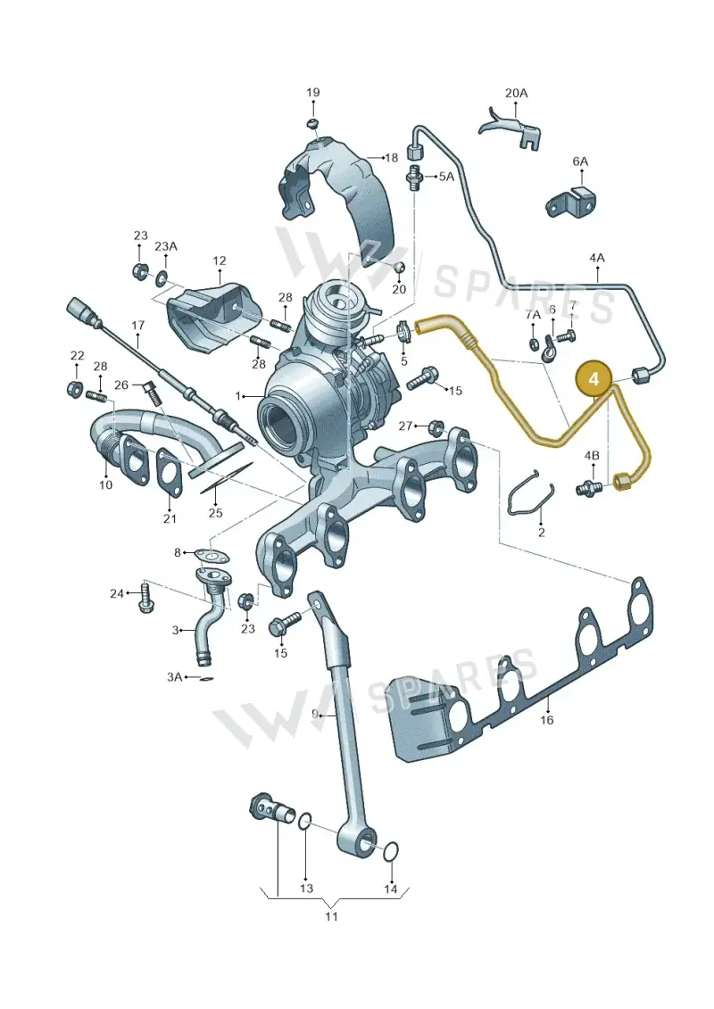 03G145771R — SEAT Altea XL Reference (2010-2013) diagram 412145450, position 4
