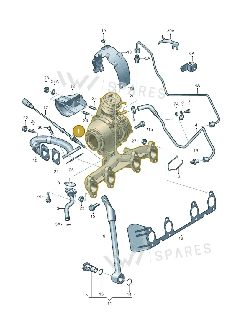 03G253010 — SEAT Altea XL Reference (2010-2013) diagram 412145450, position 1