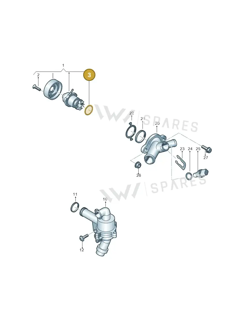 03H121119 — SEAT Formentor TSI CUPRA (2020-) diagram 898121100, position 3