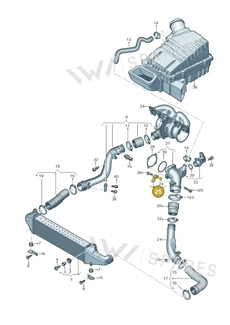 03K906051A — SEAT Formentor TSI CUPRA (2020-) diagram 596145610, position 25