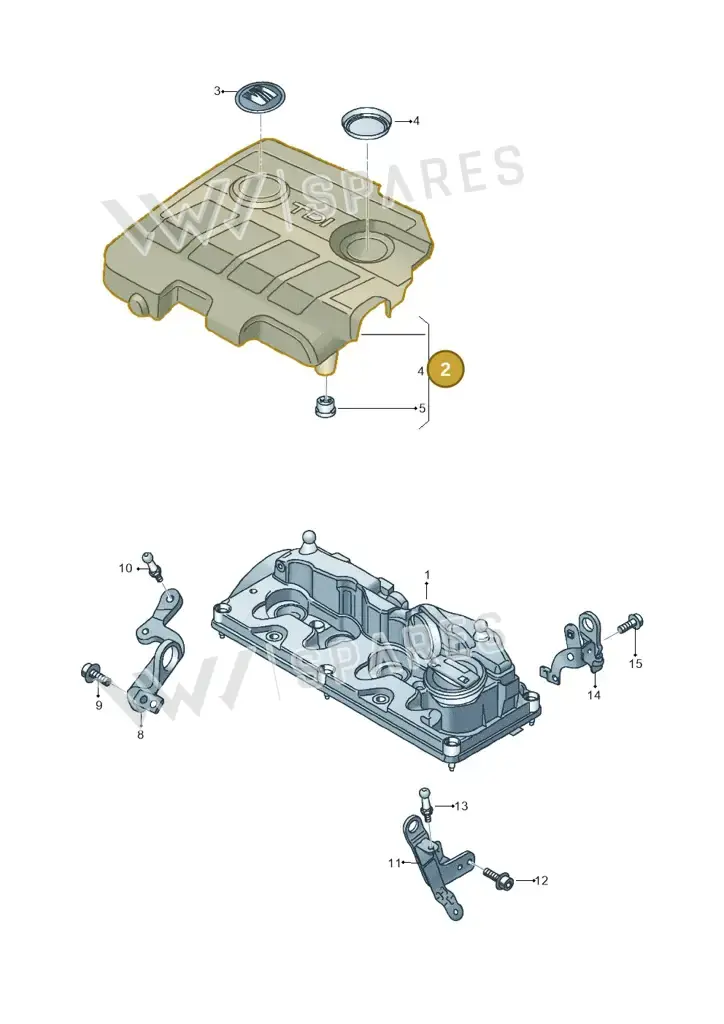 03L103925T — SEAT Altea XL Reference (2013-2013) diagram 456103810, position 2