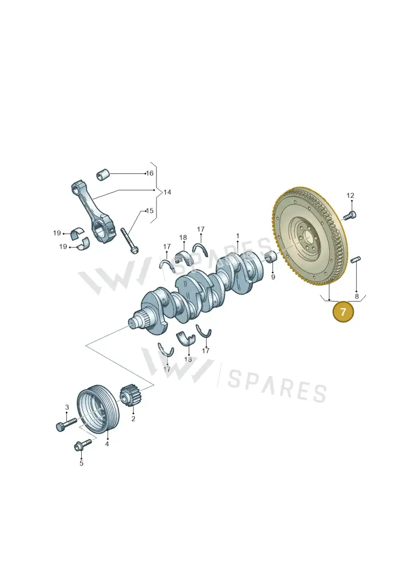 03L105269A — SEAT Toledo Reference (2012-2015) diagram 649105250, position 7