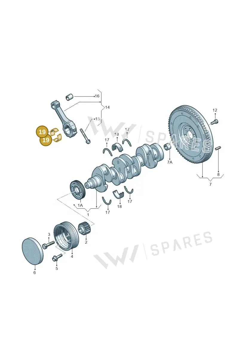 03L105701FGLB — SEAT Altea XL Reference (2010-2013) diagram 409105300, position 19