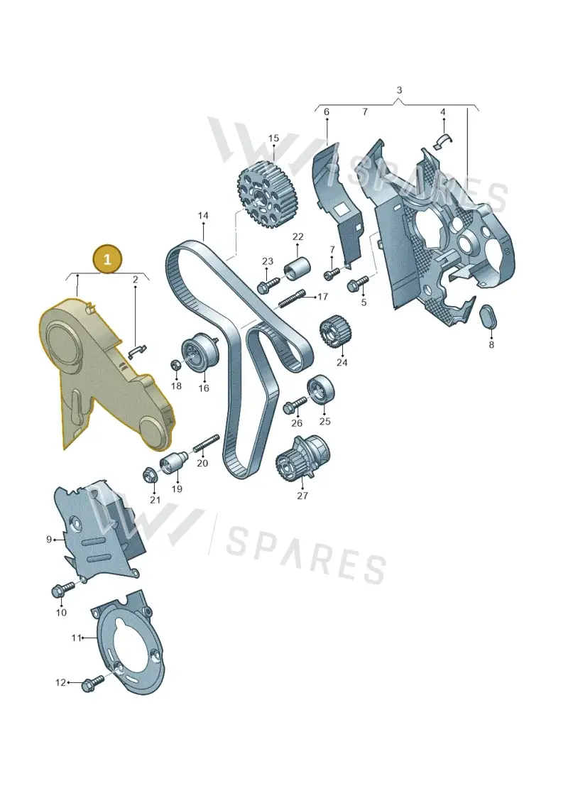 03L109107D — SEAT Altea XL Reference (2013-2013) diagram 634109850, position 1