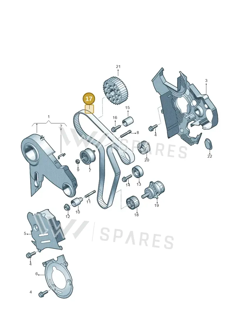 03L109119F — SEAT Exeo ST Reference (2008-2011) diagram 636109650, position 17