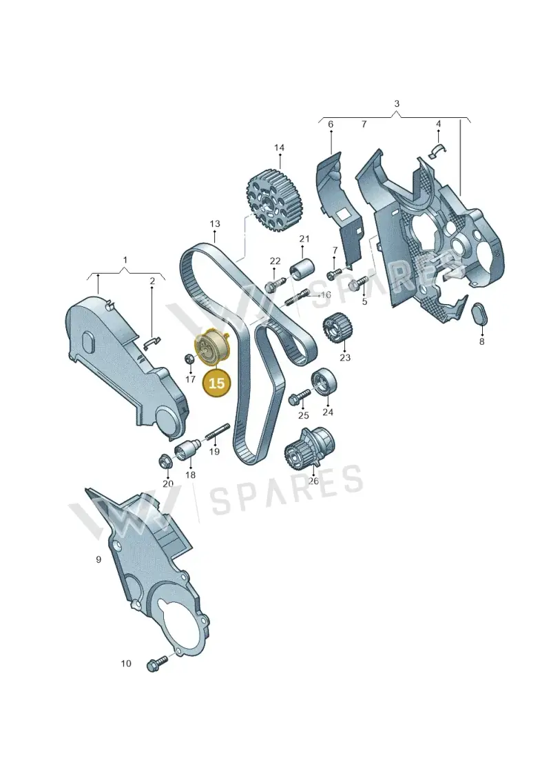 03L109243B — SEAT Ibiza Reference (2008-2011) diagram 672109750, position 15