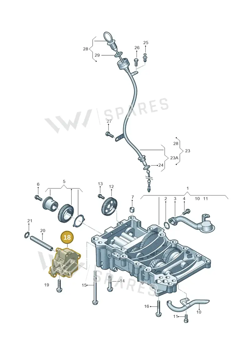 03L115105F — SEAT Alhambra Stylance (2010-2013) diagram 679115400, position 18