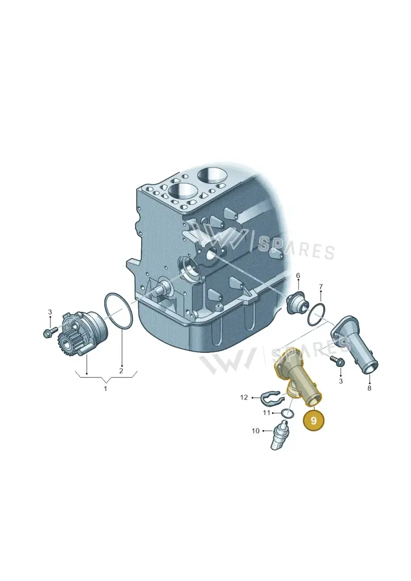 03L121121A — SEAT Altea XL Reference (2010-2013) diagram 409121100, position 9