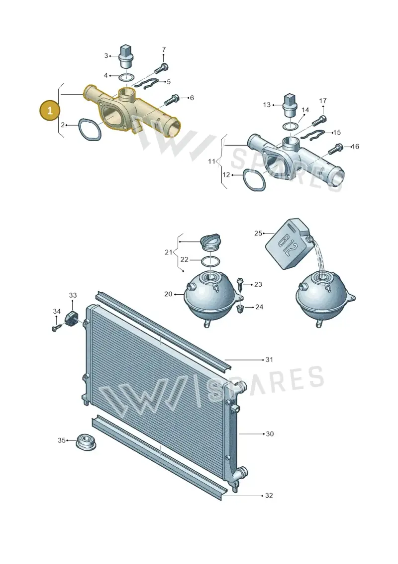 03L121132AA — SEAT Altea XL Reference (2013-2013) diagram 420121760, position 1