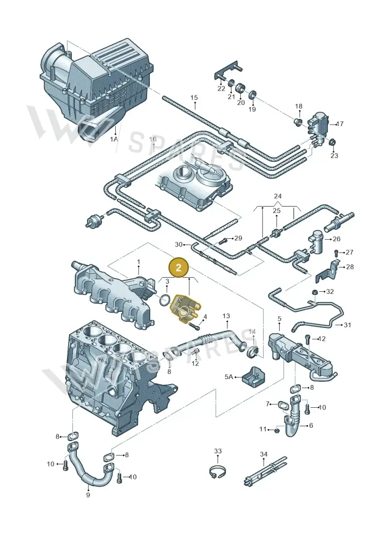 03L128063T — SEAT Altea XL Reference (2013-2013) diagram 649131400, position 2