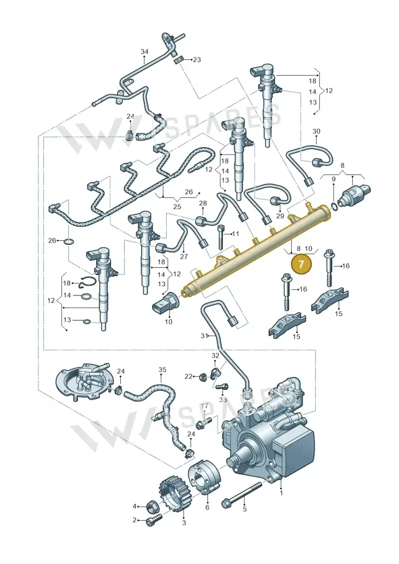 03L130089B — SEAT Altea XL Reference (2013-2013) diagram 649130300, position 7