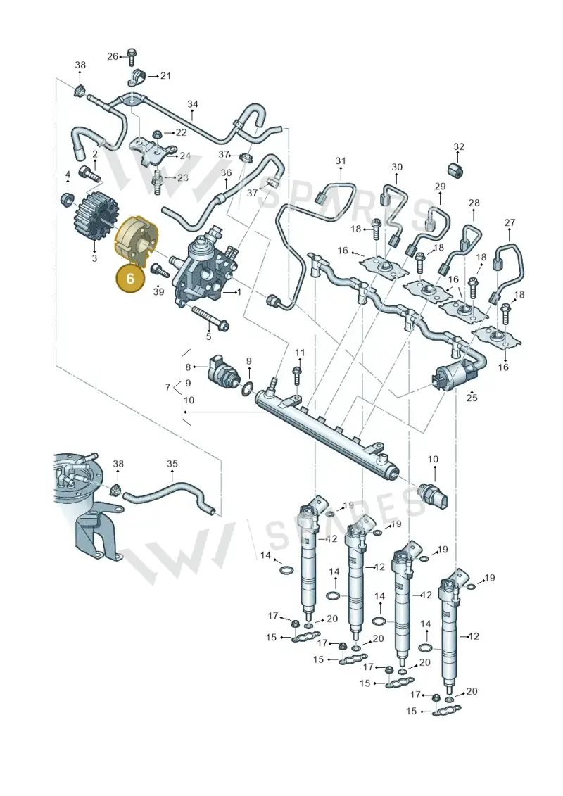 03L130227 — SEAT Ibiza Reference (2008-2011) diagram 634130400, position 6