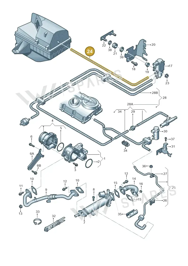 03L131055C — SEAT Altea XL Reference (2010-2013) diagram 663131850, position 24