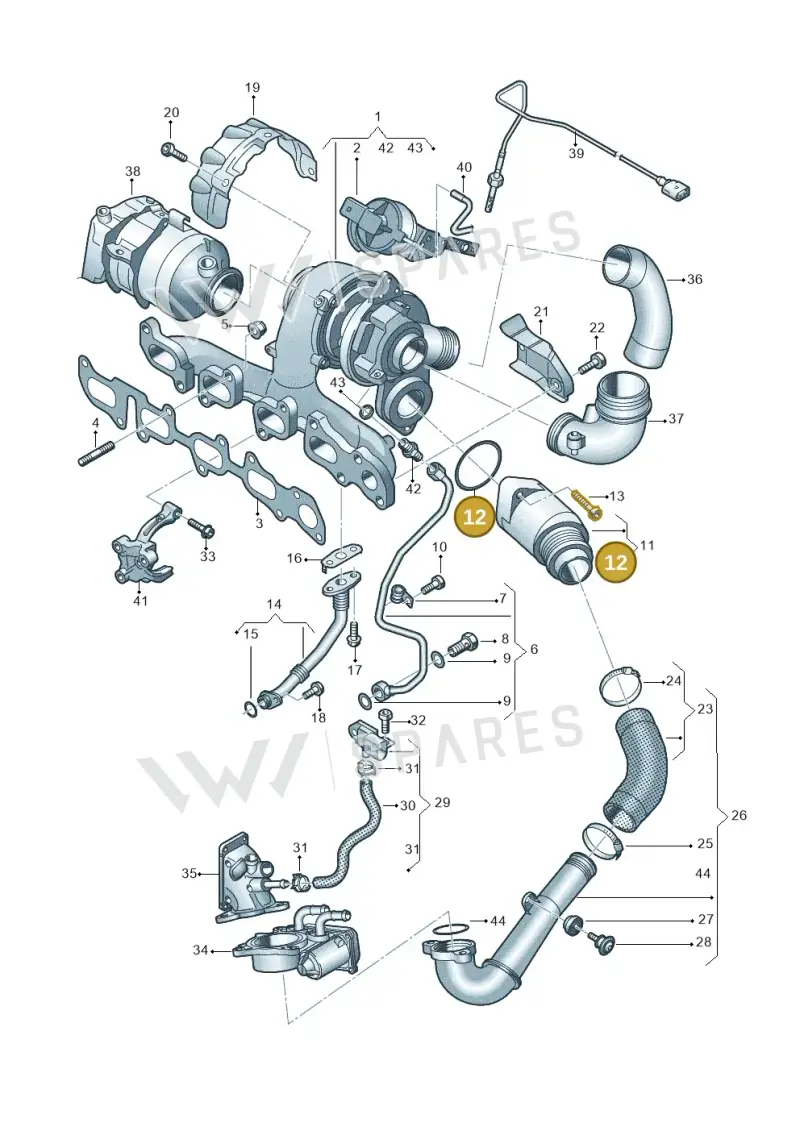 03L145117B — SEAT Ateca Style (2016-) diagram 746145600, position 12