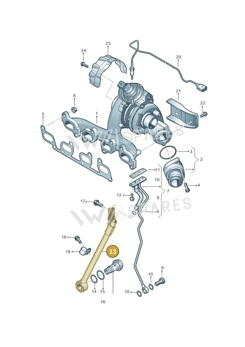 03L145535D — SEAT Altea XL Reference (2013-2013) diagram 649145650, position 13