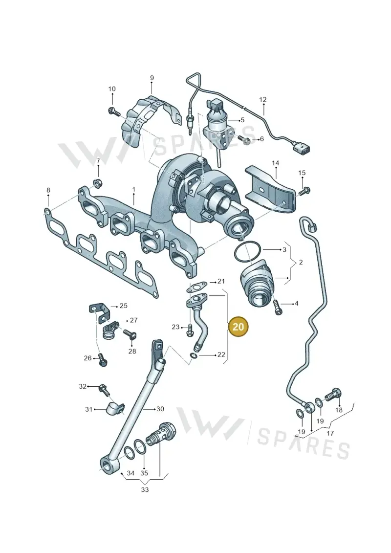 03L145736D — SEAT Altea XL Reference (2013-2013) diagram 650145750, position 20