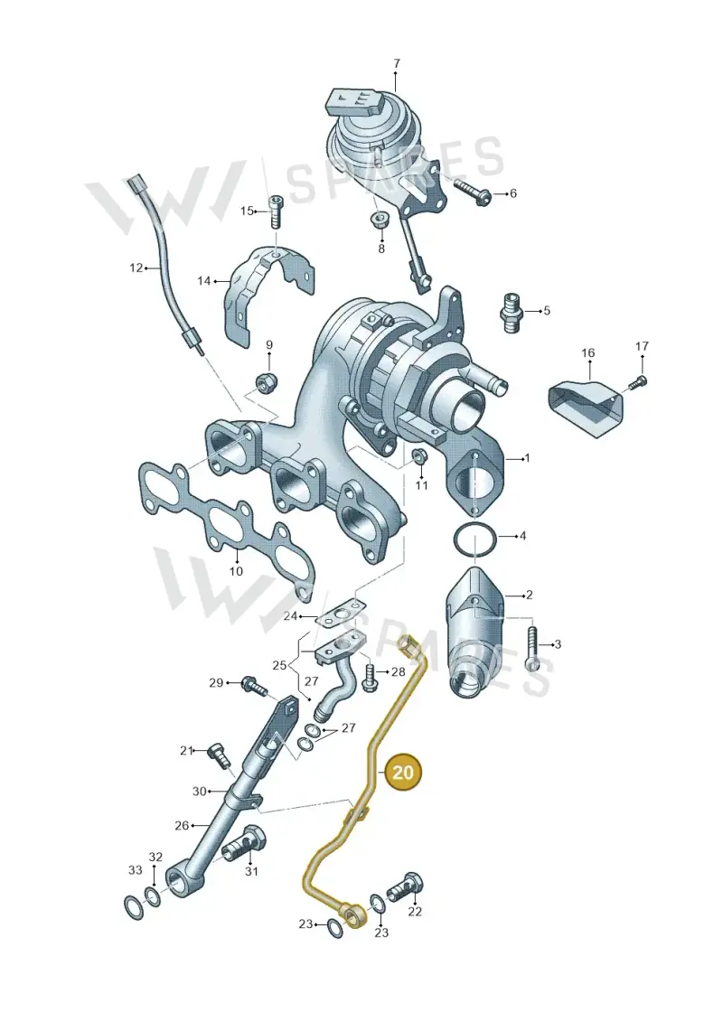 03L145771AB — SEAT Ibiza Reference (2011-2012) diagram 672145500, position 20
