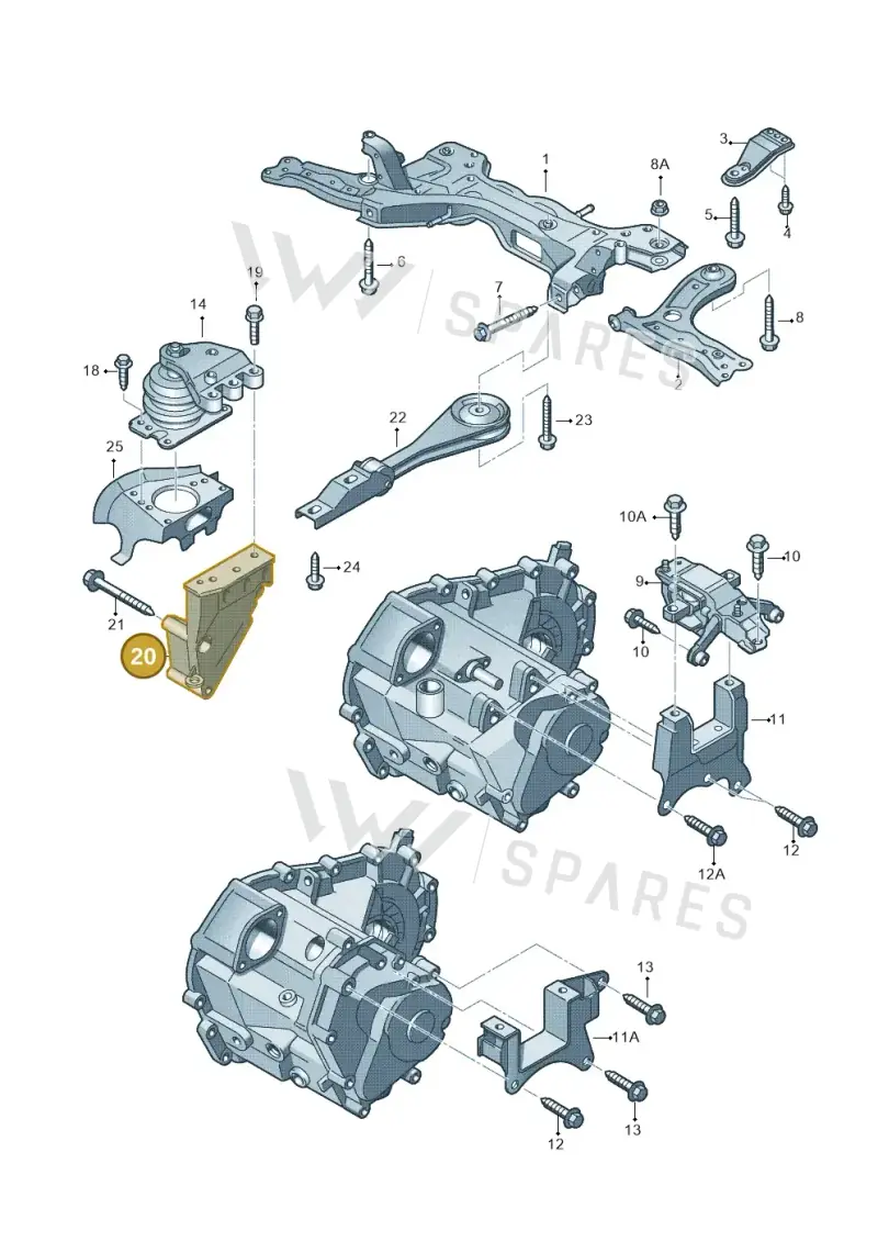 03L199207A — SEAT Toledo Reference (2012-2015) diagram 672199350, position 20