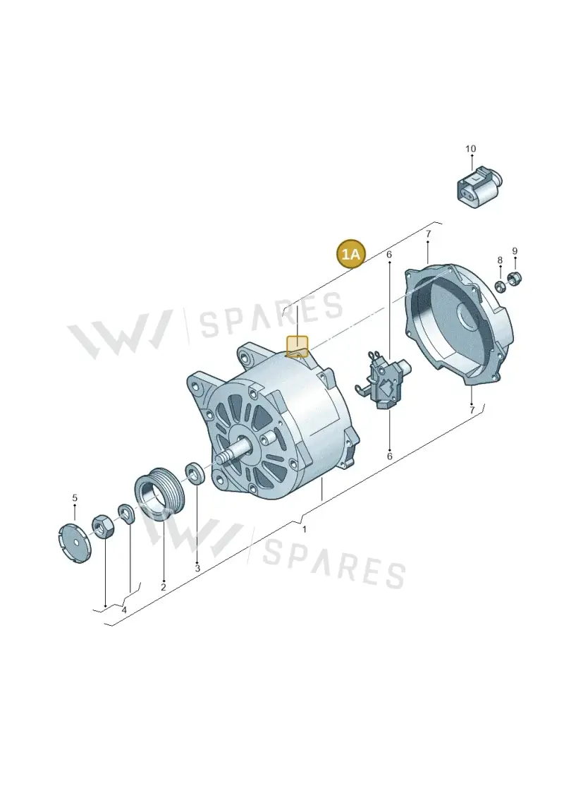 03L903023FX — SEAT Toledo Reference (2012-2015) diagram 631903000, position 1A