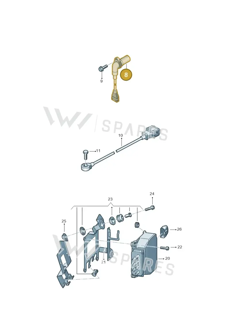 03L957147 — SEAT Altea XL Reference (2010-2013) diagram 418906300, position 8