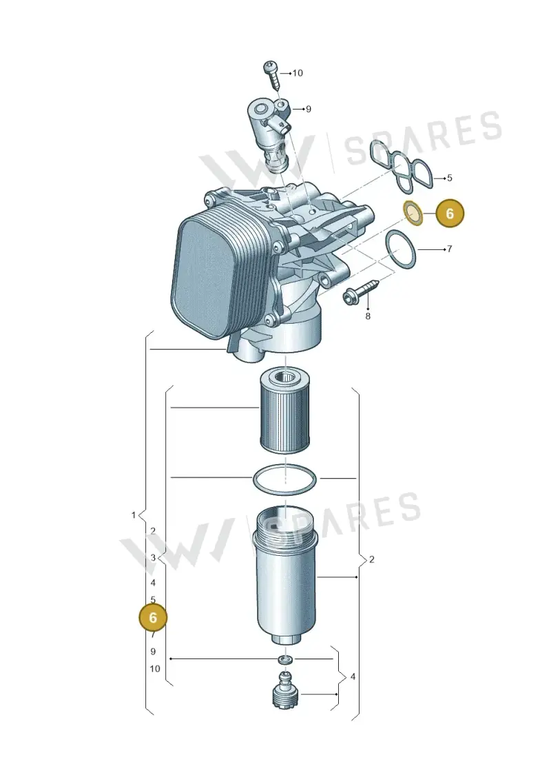 03N115441A — SEAT Formentor TSI CUPRA (2020-) diagram 5h0115075, position 6
