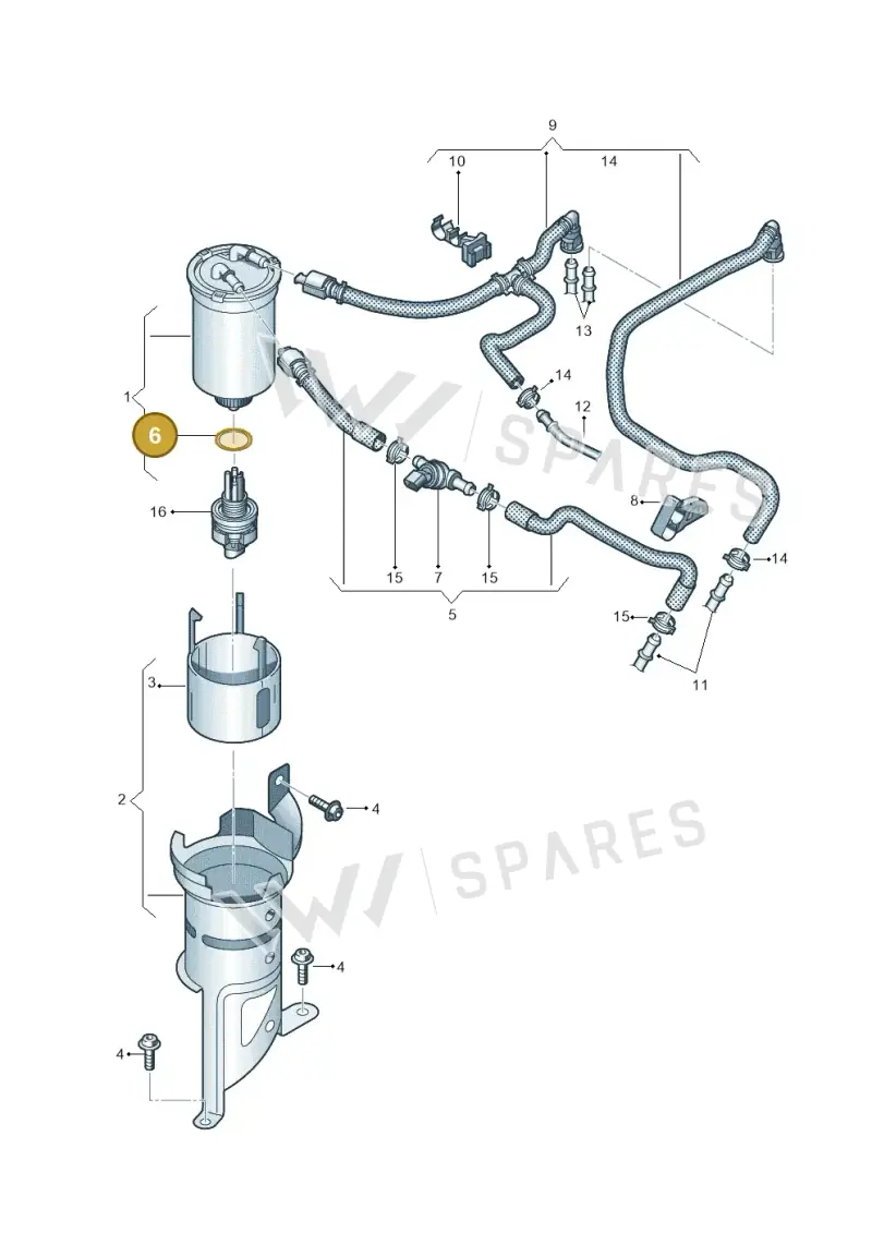 03P103196 — SEAT Ibiza Stylance (2015-) diagram 773127100, position 6