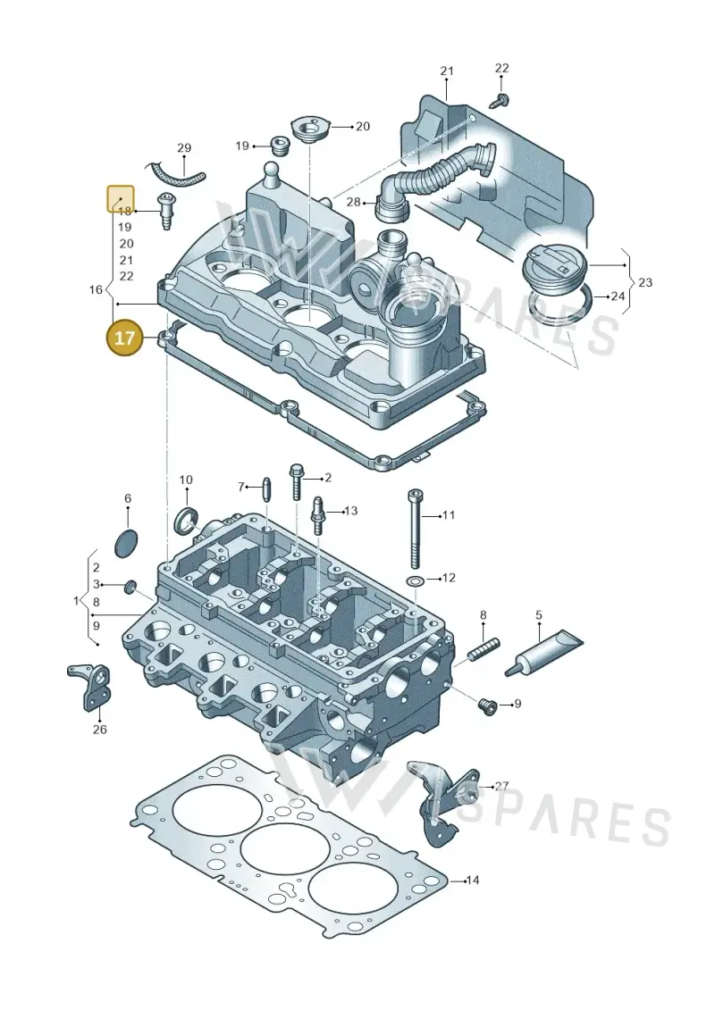 03P103483 — SEAT Ibiza Reference (2012-2012) diagram 672103450, position 17