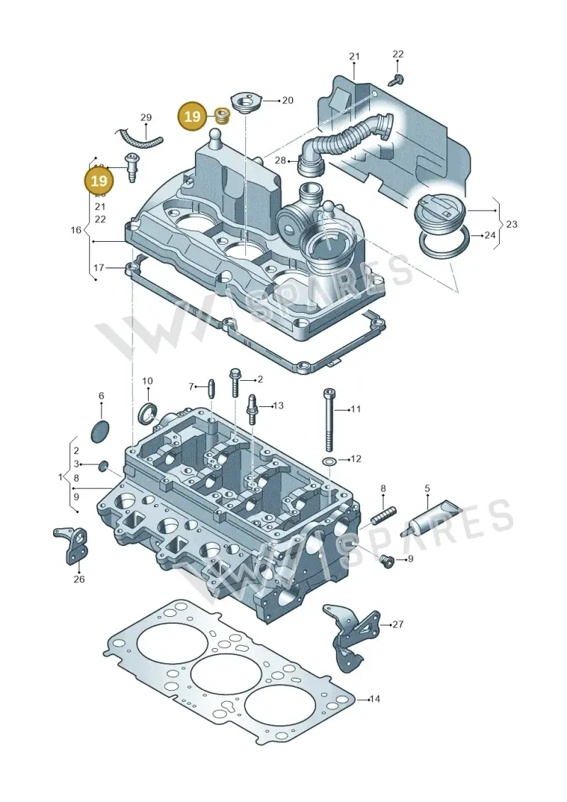 03P103487 — SEAT Ibiza Reference (2012-2012) diagram 672103450, position 19
