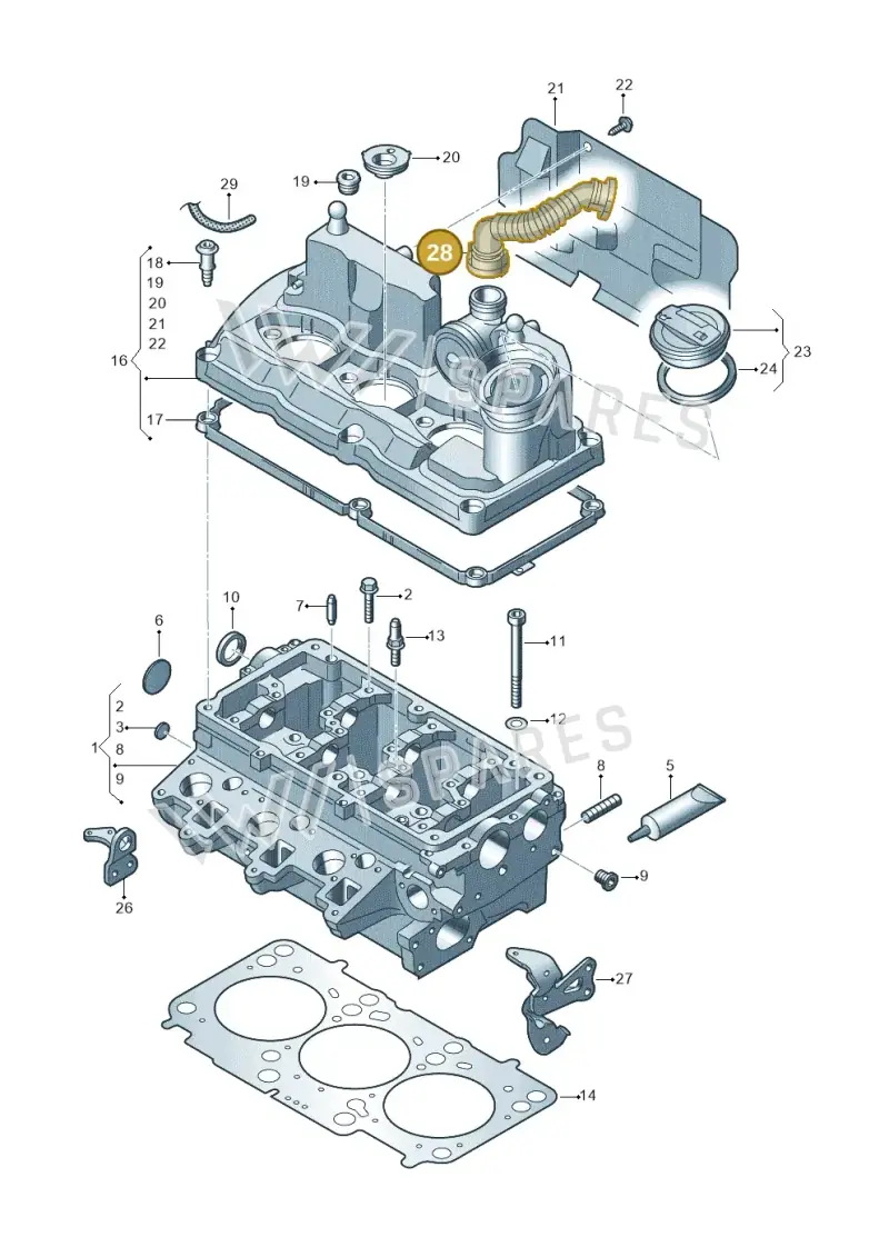03P103493A — SEAT Ibiza Reference (2012-2012) diagram 672103450, position 28