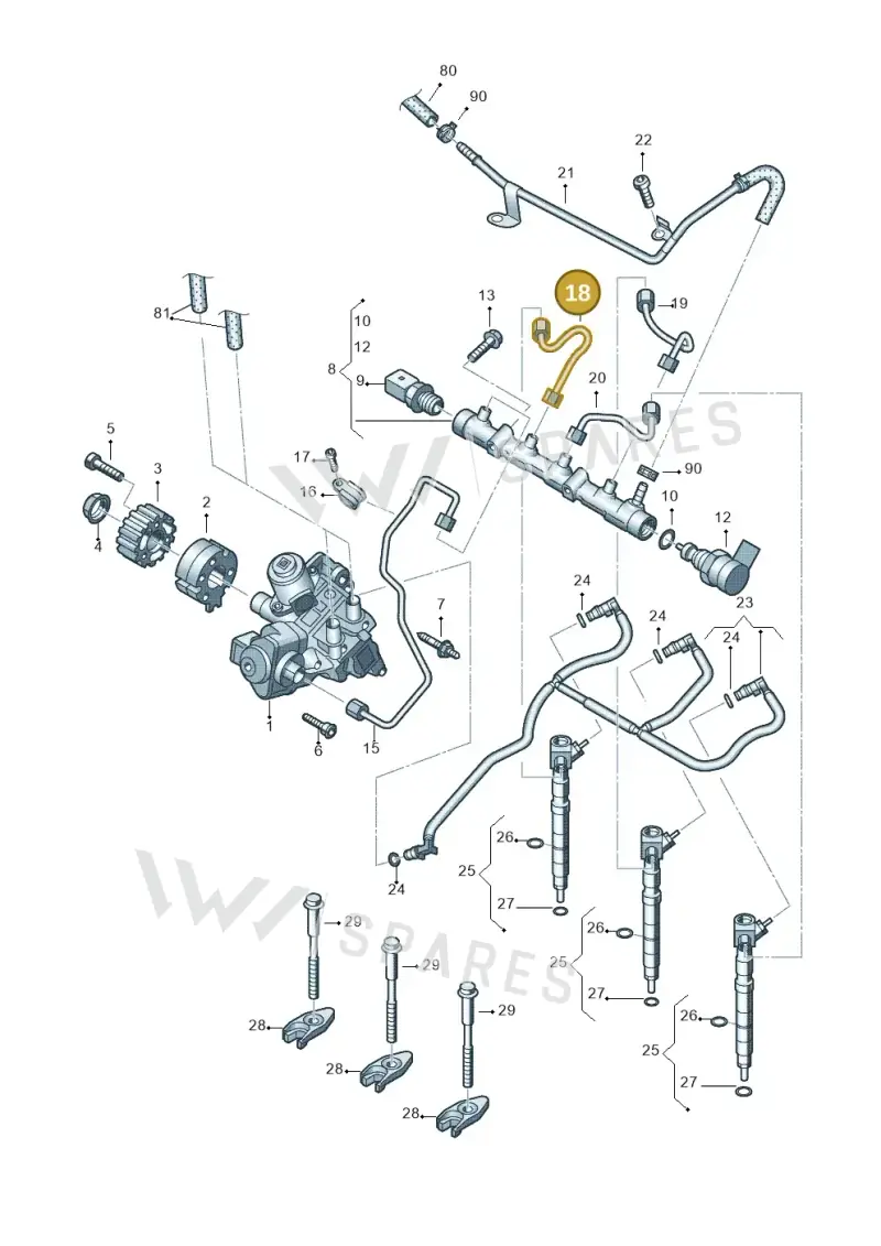 03P130301 — SEAT Ibiza Reference (2012-2012) diagram 677130300, position 18