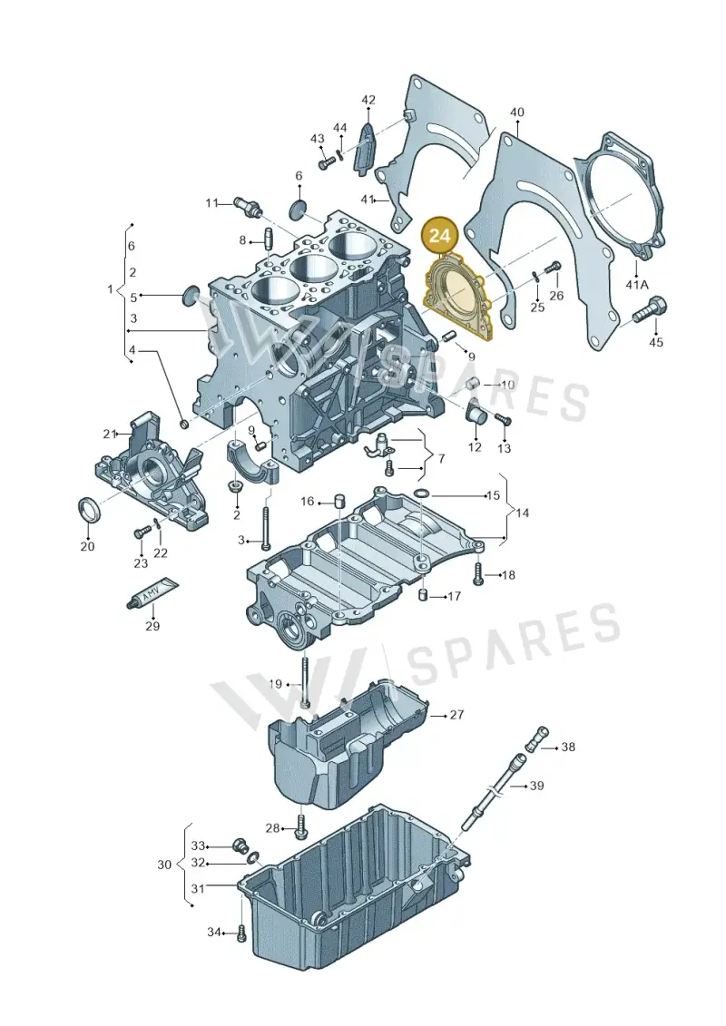 045103171G — SEAT Ibiza Reference (2008-2011) diagram 231103150, position 24