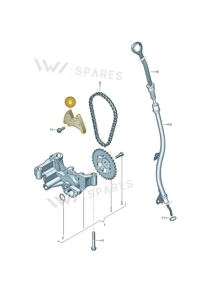 045115124B — SEAT Ibiza Reference (2008-2011) diagram 231115300, position 6