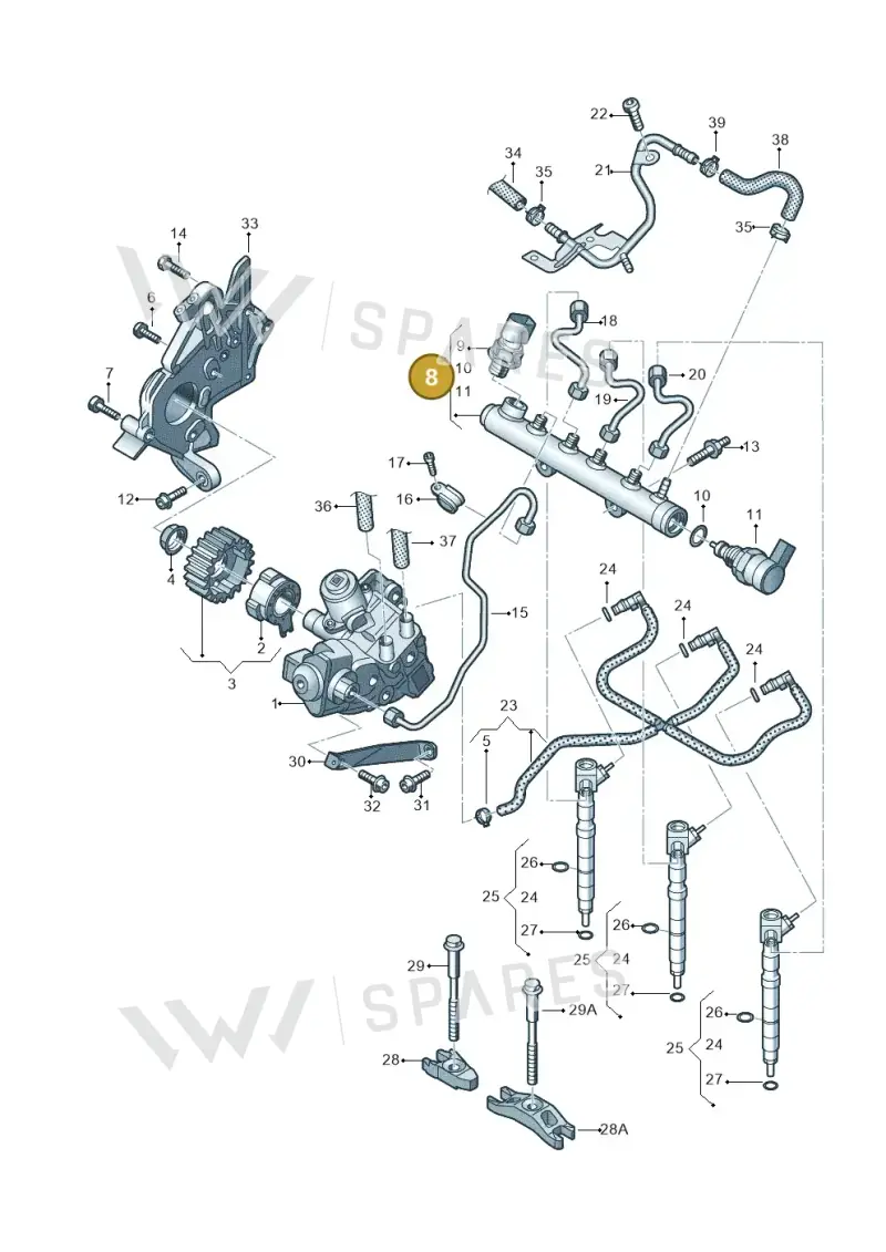 04B130093 — SEAT Ibiza Stylance (2015-) diagram 773130000, position 8