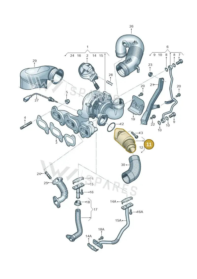 04B131111A — SEAT Ibiza Stylance (2015-) diagram 879145045, position 11