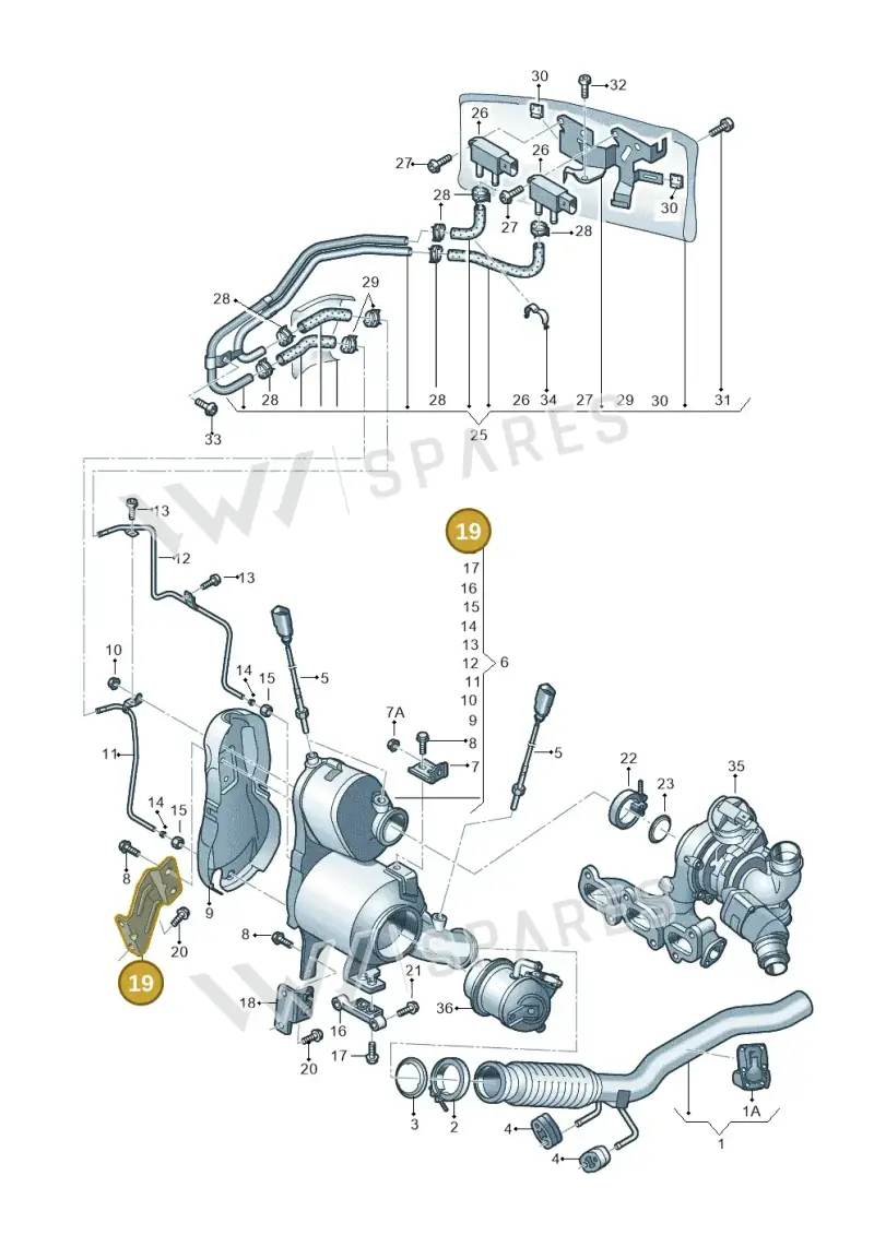 04B131645F — SEAT Ibiza Stylance (2015-) diagram 773253540, position 19