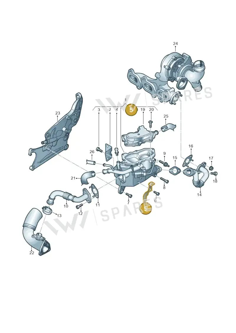 04B131668 — SEAT Ibiza Stylance (2015-) diagram 773131000, position 5