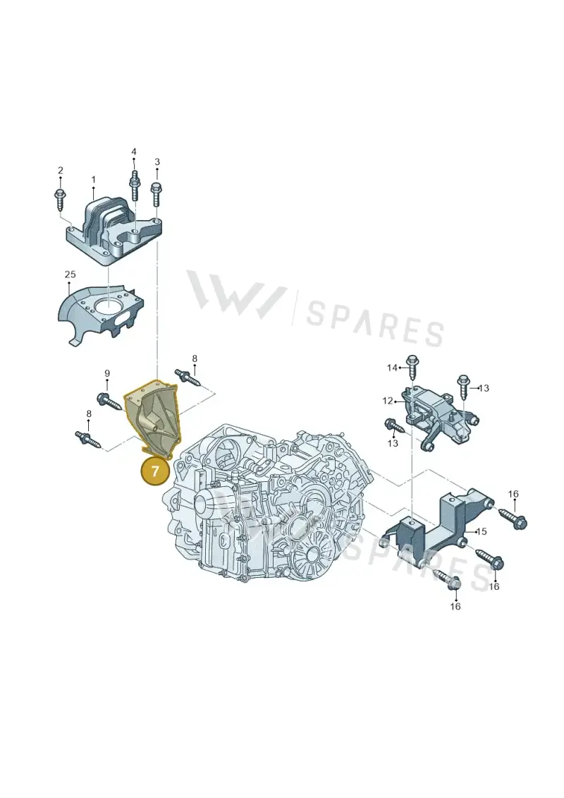 04B199207 — SEAT Ibiza Stylance (2015-) diagram 773199700, position 7