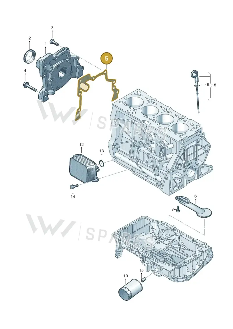 04C103161F — SEAT Leon style (2019-) diagram 746115050, position 5