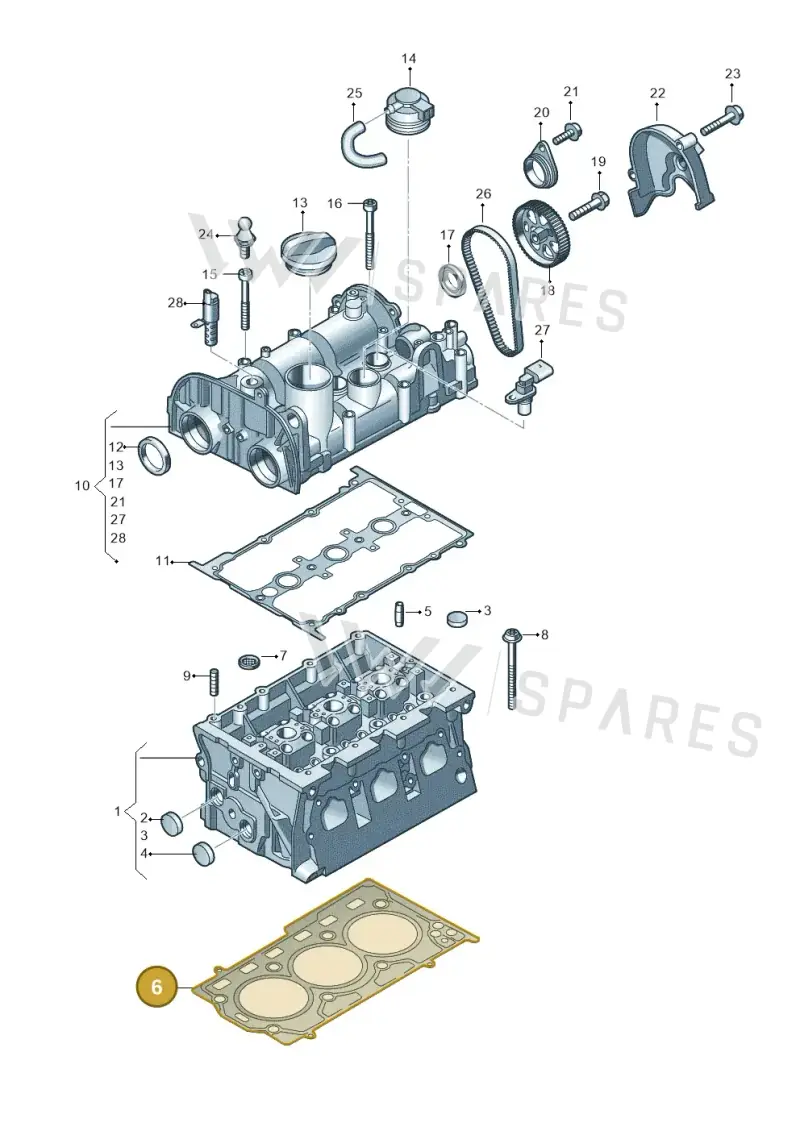 04C103383N — SEAT Mii reference (2011-2019) diagram 723103500, position 6